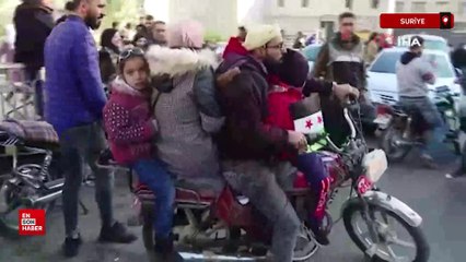 Şam'da Esed rejiminin devrilmesi coşkuyla kutlandı