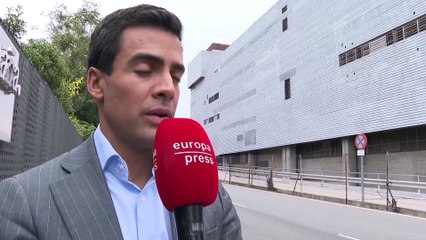 Félix Sancho, serio y cabizbajo, evita hablar del recurso presentado por la familia Arrieta