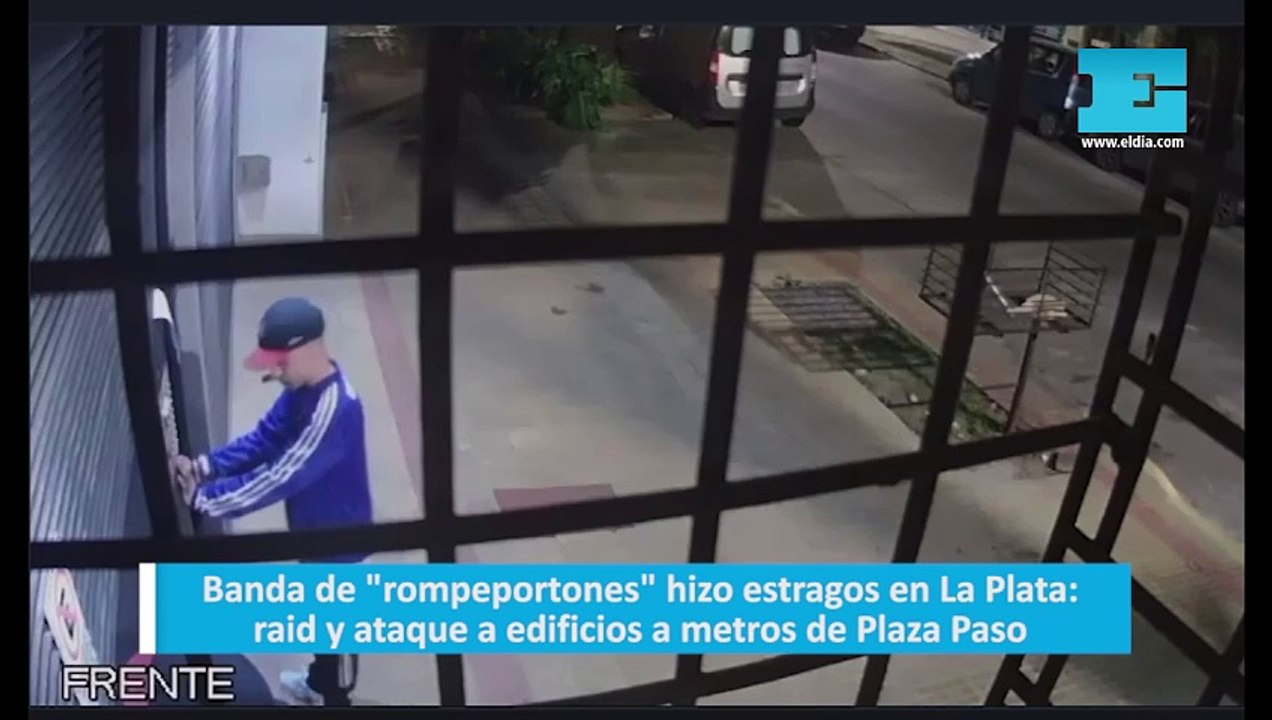 Banda de "rompeportones" hizo estragos en La Plata: raid y ataque a edificios a metros de Plaza Paso