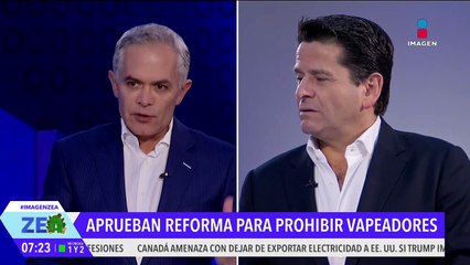 Prohibición del uso de vapeadores: Zepeda, Mancera y Ochoa hablan del tema