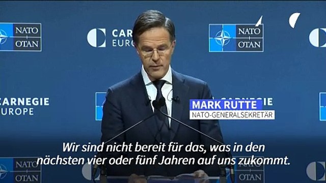 Nato-Generalsekretär Rutte fordert Turbo für die Verteidigung