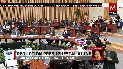 Recorte presupuestal al INE afecta derechos político-electorales de los mexicanos: Claudia Zavala