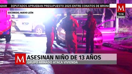 Menor de 13 años muere en ataque a balazos en Escobedo, NL; dos heridos