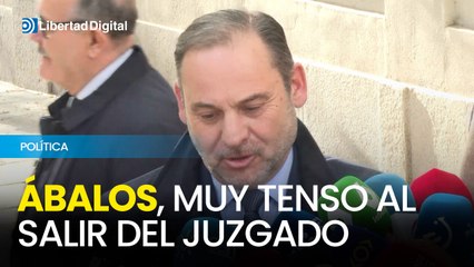 Ábalos, muy tenso al salir del juzgado: "Si me molesta no puedo hablar"