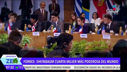 Claudia Sheinbaum es nombrada la cuarta mujer más poderosa del 2024