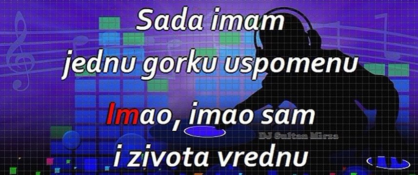 Imao sam - Dragan Kojić Keba (uživo karaoke)
