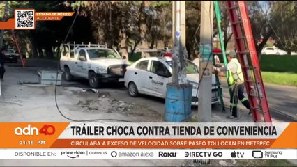 Cinco lesionados dejó una carambola en circuito exterior mexiquense