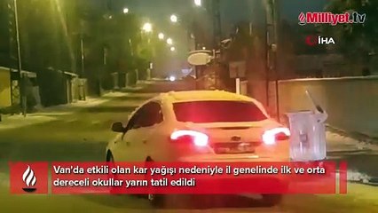 Van'da eğitime kar engeli! 1 gün tatil edildi