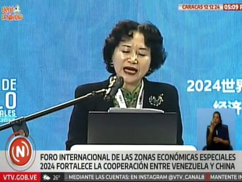Doctora Tao Yitao: Venezuela cuenta con abundantes recursos para su desarrollo social y económico