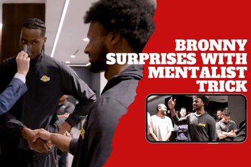 Bronny James surprises the Lakers team after an unexpected trick with a mentalist