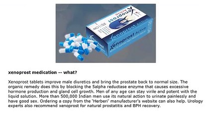 xenoprost active: Improve Prostate Health Uses & Side Effects (India)