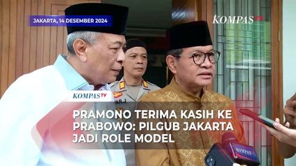 Pramono Ucap Terima Kasih ke Presiden Prabowo: Pilgub Jakarta Bisa Jadi Role Model di Tempat Lain