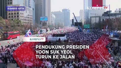 Pendukung Presiden Yoon Suk Yeol Turun Ke Jalan Jelang Voting Pemakzulan Presiden