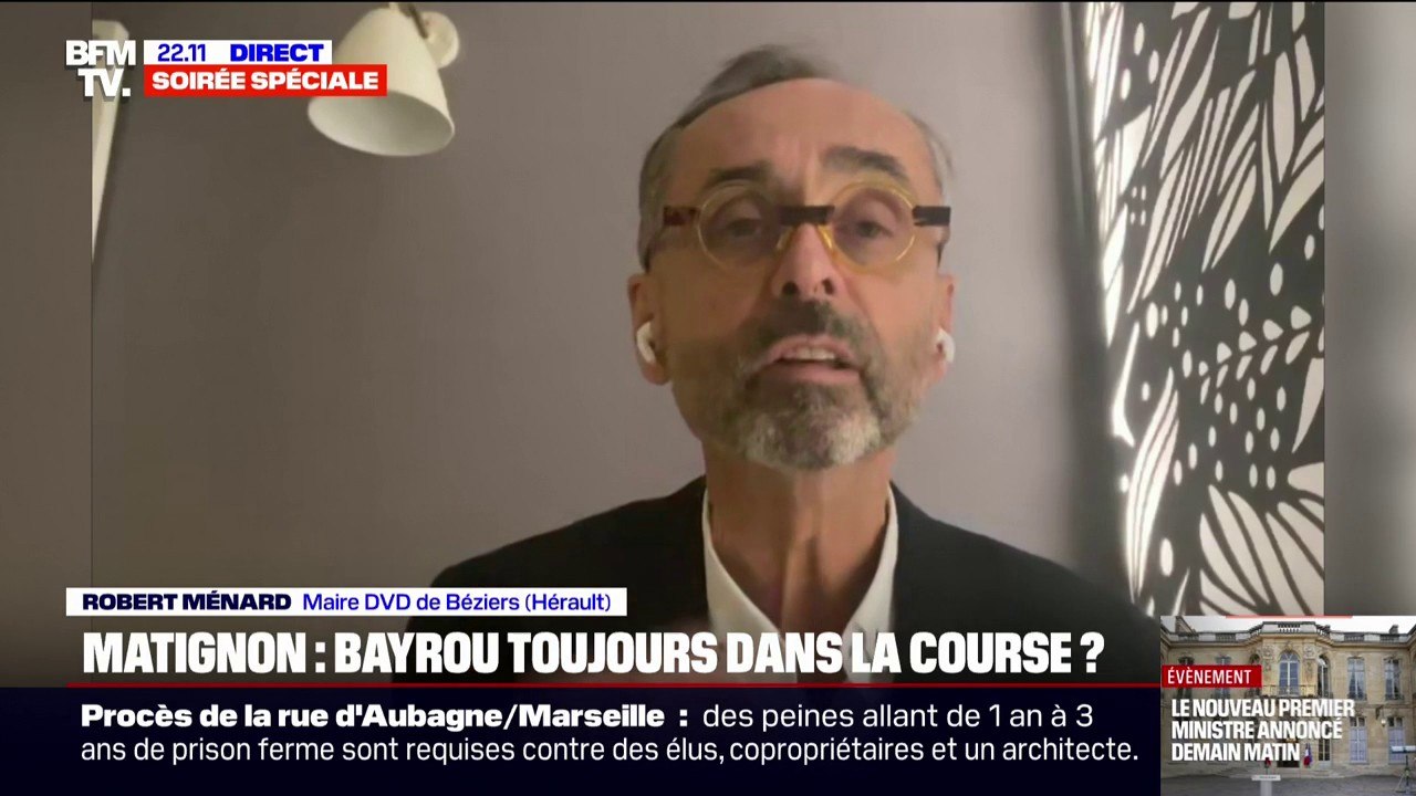 Matignon: "Les maires sont les seuls hommes politiques qui sont populaires aujourd'hui", observe Robert Ménard, maire “divers droite" de Béziers
