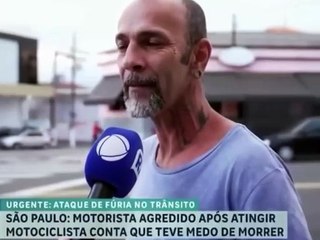 Repórter da Record flagra acidente durante gravação