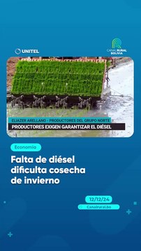 Falta de diésel dificulta cosecha de invierno
