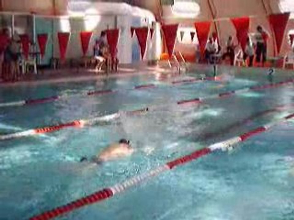 Coupe départementale Poussins 50m papillon Mathieu