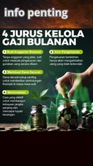 4 Jurus Mengelola Gaji Bulanan untuk jadi kaya #Tips mengatur gaji#Tips Mengelola Gaji