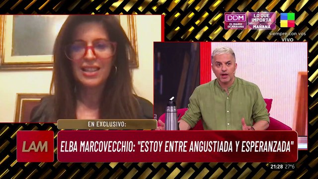 📢 ELBA MARCOVECCHIO, sobre la salud de Jorge Lanata: No te voy a negar que tengo miedo