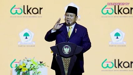 Prabowo ke Puan di HUT Golkar- Saya Nyaman Ada Mbak Puan di Sini