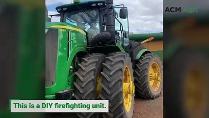 Lake Grace grain grower builds fire fighting unit for chaser bin tractor