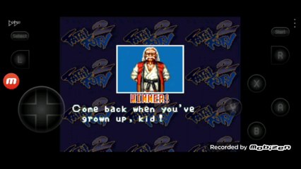 Fatal Fury 2 Jubei Yamada vs Andy Bogard luta completa
