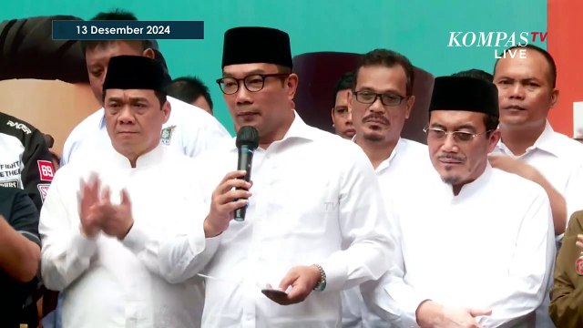 [FULL] Pernyataan Cagub Ridwan Kamil dan Suswono ucap Selamat ke Pasangan Pramono-Rano