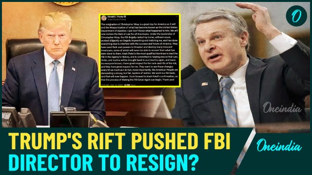 Trump Destroying U.S' FBI? Mind-Boggling Details of Christopher Wray Resign | Who is Kash Patel