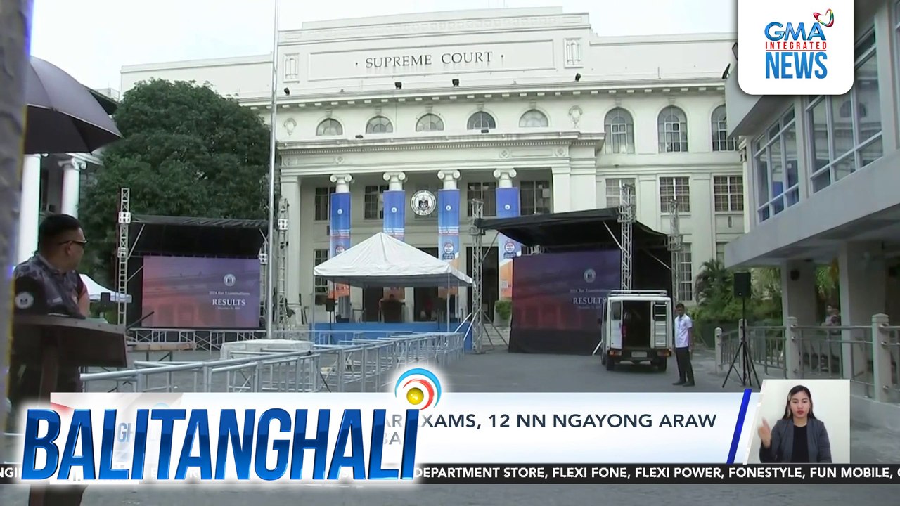 Resulta ng 2024 Bar Exams, 12nn ngayong araw nakatakdang ilabas | Balitanghali