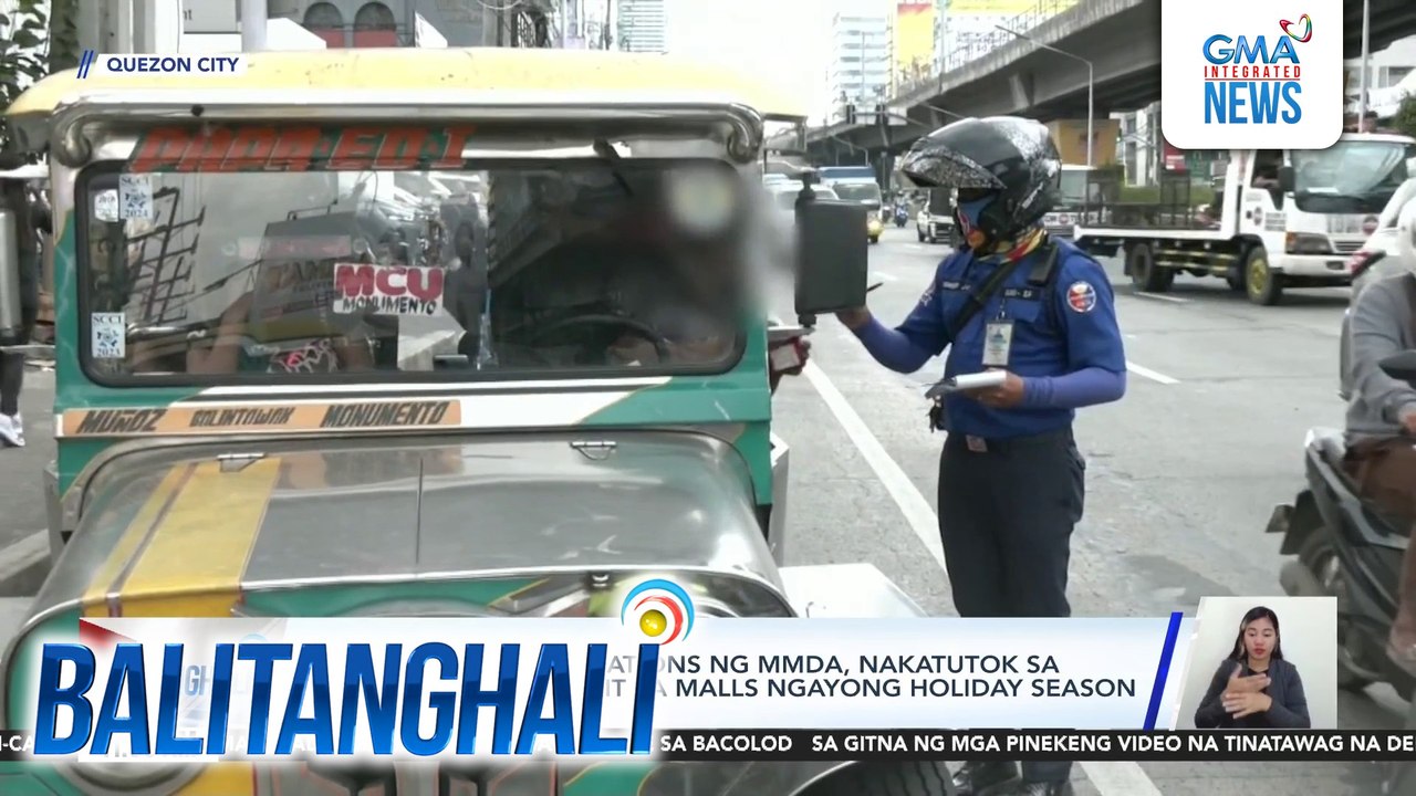 Bantay-sagabal operations ng MMDA, nakatutok sa mga lugar na malapit sa malls ngayong holiday season | Balitanghali