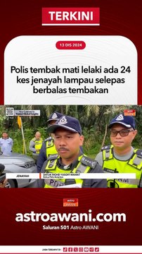 Polis tembak mati lelaki ada 24 kes jenayah lampau selepas berbalas tembakan
