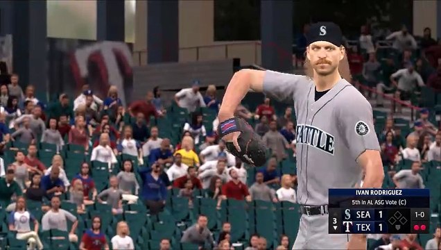 HOFBL Season 2 (7/15): Griffey, A-Rod, Martinez, power M's past Hough; (Mariners @ Rangers)