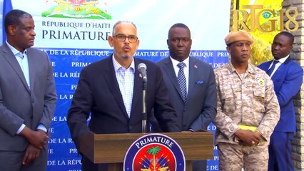 PM Alix Didier Fils-Aimé prezante senpati'l bay fanmi viktim masak Waf Jeremi YO.