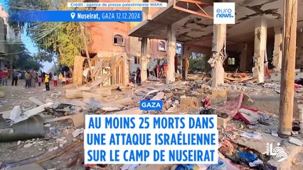 Au moins 25 Palestiniens tués dans une frappe israélienne sur le camp de réfugiés de Nuseirat