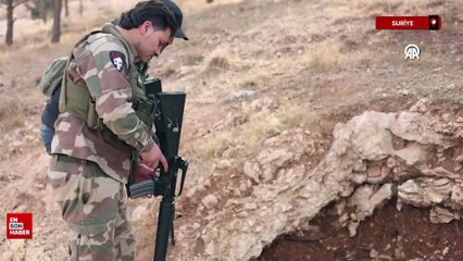 PKK'dan kurtarılan Münbiç'te araçların girebileceği büyüklükte tüneller bulundu