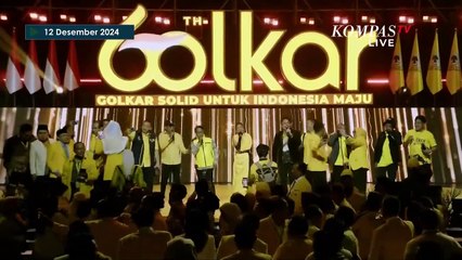 Pecah! Prabowo dan Bahlil Duet Nyanyi di Puncak HUT ke-60 Partai Golkar