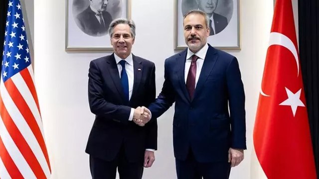 Dışişleri Bakanı Hakan Fidan, ABD Dışişleri Bakanı Antony Blinken ile bir araya geldi