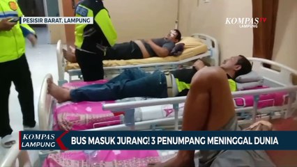 Bus Masuk Jurang! 3 Penumpang Meninggal Dunia