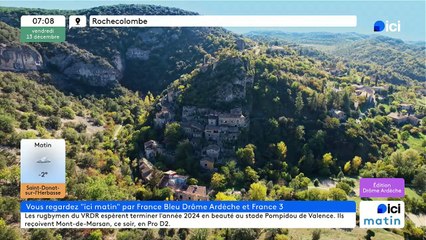 13/12/2024 - ICI Matin France Bleu Drôme Ardèche en vidéo