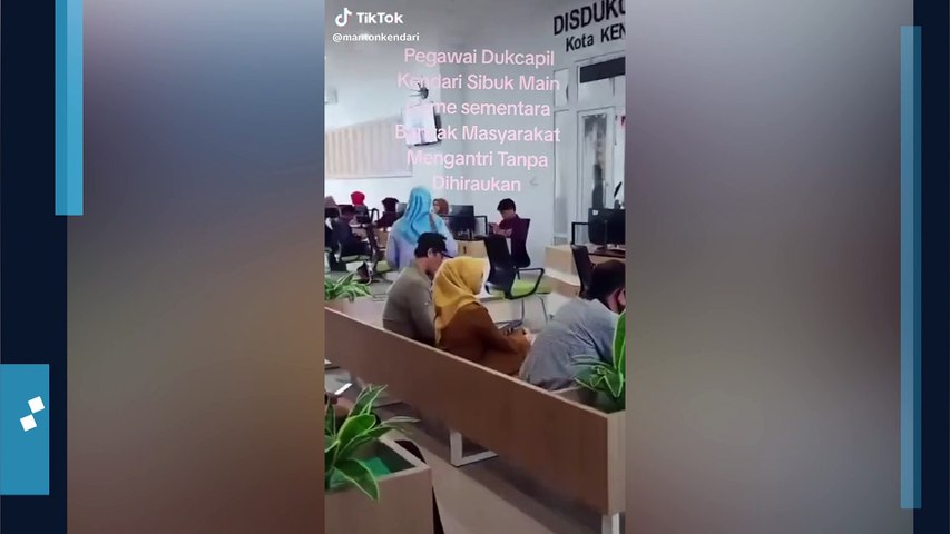 Viral Video Staf Disdukcapil Kendari Diduga Main Game Saat Jam Kerja