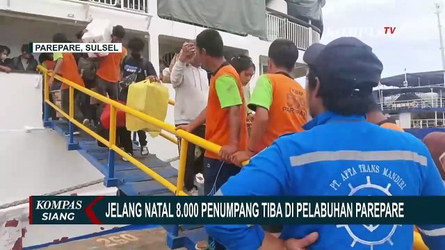 Jelang Natal, Ribuan Penumpang Tiba di Pelabuhan Parepare | Special Nataru
