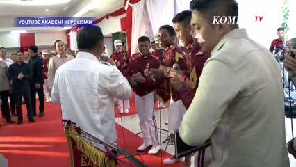 Momen Presiden Prabowo Asyik Nyanyi Bareng Para Taruna di Acara Apel Kasatwil 2024
