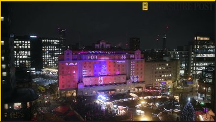 Leeds Queen's Hotel Light projection