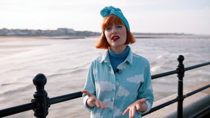 Amber Butchart in Margate, introducing the Design Museum's Splash!