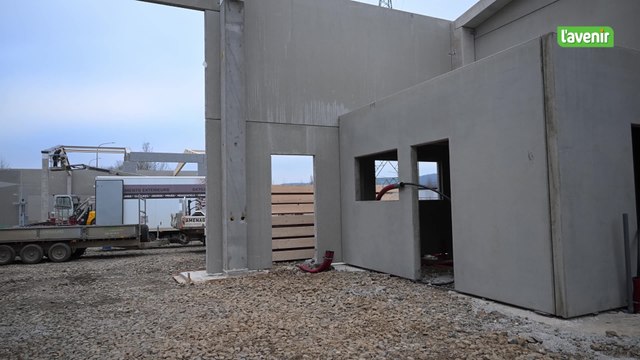 lLe futur pôle des artisans sort de terre à Ampsin