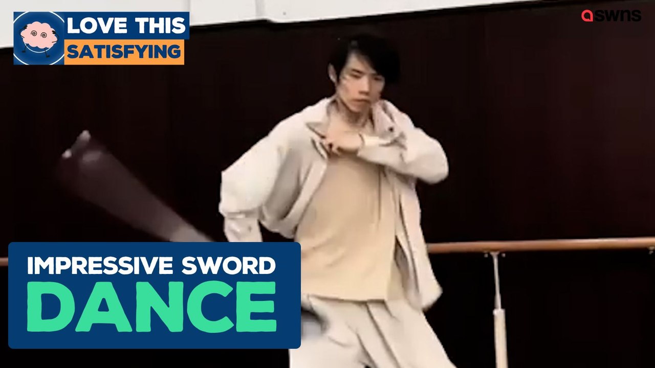 This sword dancing is insane 🔥🗡️🕺