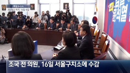 조국, 16일 서울구치소 수감