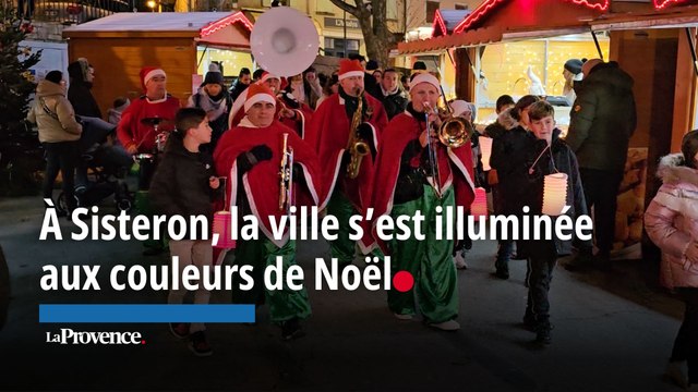 À Sisteron, la ville s'est illuminée aux couleurs de Noël