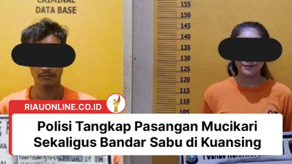 Polisi Tangkap Pasangan Mucikari Sekaligus Bandar Sabu di Kuansing