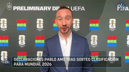 Declaraciones Pablo Amo tras sorteo clasificación para Mundial 2026